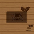 Eco Organic food Stamps - Illustration Royalty Free Stock Photo