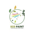 eco paint spraygun vector icon illustration design Royalty Free Stock Photo