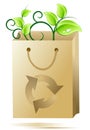 Eco paper shopping bag