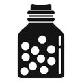 Eco pills jar icon, simple style Royalty Free Stock Photo