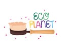 eco planet label Royalty Free Stock Photo