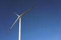 Eco power, wind turbines with blue sky. wind turbine for alternative electricity.renewable electric farm with sustainable eco