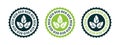 ECO product icons. Natural and organic products. Vector scalable graphics