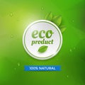 Eco product label Royalty Free Stock Photo