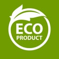 Eco product logo Royalty Free Stock Photo