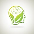 Eco Recycle idea Royalty Free Stock Photo