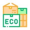 Eco Recycle Material Container Packaging Vector