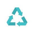 Eco recycled symbol.