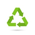 Eco recycled symbol.