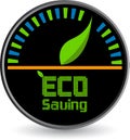 Eco saving logo Royalty Free Stock Photo