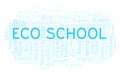 Eco School word cloud. Royalty Free Stock Photo