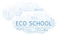 Eco School word cloud. Royalty Free Stock Photo