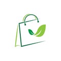 Eco Shop Logo Design Eco Bag Logo vector design illustration Royalty Free Stock Photo