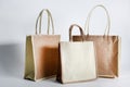 Eco Shopping bag made out of recycled Hessian sack Royalty Free Stock Photo