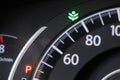 Eco sign on car dashboard Royalty Free Stock Photo