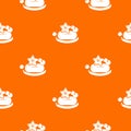 Eco spa soap pattern vector orange