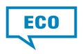 eco speech bubble. Royalty Free Stock Photo