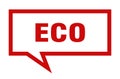eco speech bubble. Royalty Free Stock Photo