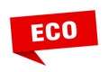 eco speech bubble. Royalty Free Stock Photo