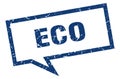 eco speech bubble. Royalty Free Stock Photo
