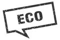 eco speech bubble. Royalty Free Stock Photo