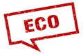 eco speech bubble. Royalty Free Stock Photo