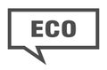 eco speech bubble. Royalty Free Stock Photo