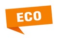 eco speech bubble. Royalty Free Stock Photo
