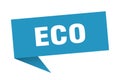 eco speech bubble. Royalty Free Stock Photo
