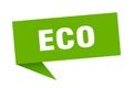 eco speech bubble. Royalty Free Stock Photo