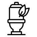 Eco tank icon outline vector. Friendly clean