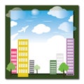 Eco town Royalty Free Stock Photo