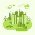 Eco Town Concept Royalty Free Stock Photo