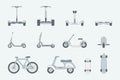 Eco transport Icons set 02