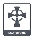 eco turbine icon in trendy design style. eco turbine icon isolated on white background. eco turbine vector icon simple and modern Royalty Free Stock Photo