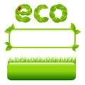 Eco Vector Design Elements Royalty Free Stock Photo