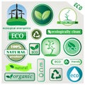 Eco vector icons and signs