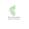 Eco vector logo. Tree icon. Trunk icon. Trunk bector logo