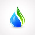 Eco Water Drop Royalty Free Stock Photo
