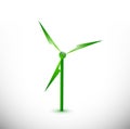 Eco windmill illustration design o