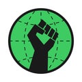 Eco Activism Fist Icon