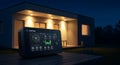 EcoFlow Smart Home Energy Management System at Night Royalty Free Stock Photo