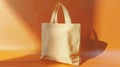 Ecofriendly canvas tote bag with a sleek minimalist design., Ai Generated