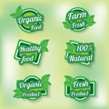 Ecogreen product labels Royalty Free Stock Photo