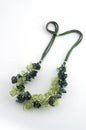 Ecojewelry necklace from recycled plastic bottles