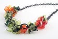 Ecojewelry necklace from recycled plastic bottles