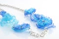 Ecojewelry necklace from recycled plastic bottles