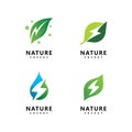 Ecol  energy  logo vector template Royalty Free Stock Photo