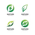 Ecol  energy  logo vector template Royalty Free Stock Photo
