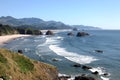 Ecola state park, Oregon coast & Pacific ocean. Royalty Free Stock Photo